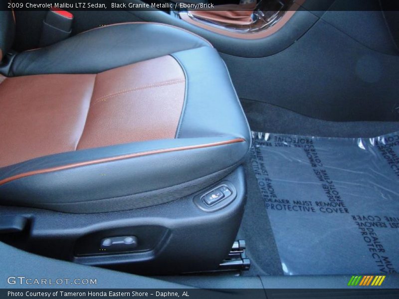  2009 Malibu LTZ Sedan Ebony/Brick Interior