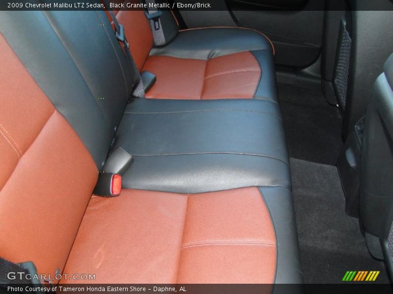  2009 Malibu LTZ Sedan Ebony/Brick Interior