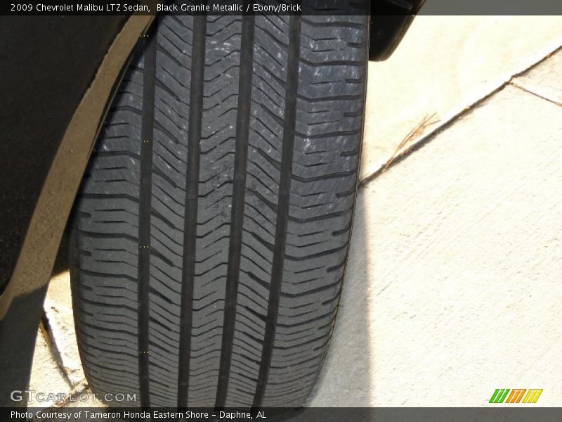 Black Granite Metallic / Ebony/Brick 2009 Chevrolet Malibu LTZ Sedan