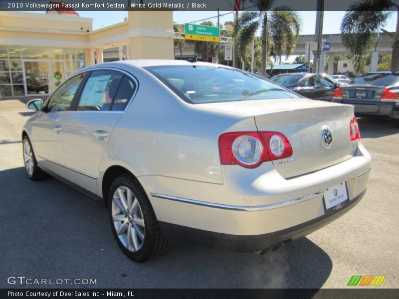 White Gold Metallic / Black 2010 Volkswagen Passat Komfort Sedan