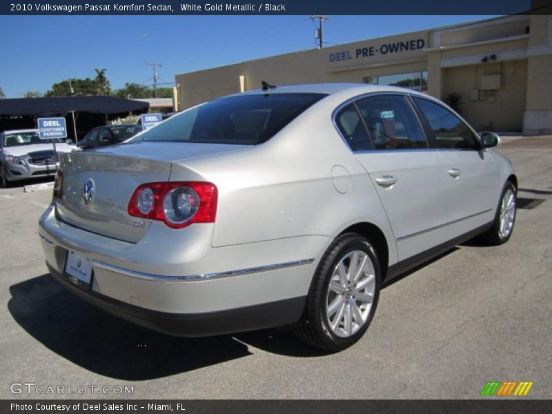 White Gold Metallic / Black 2010 Volkswagen Passat Komfort Sedan