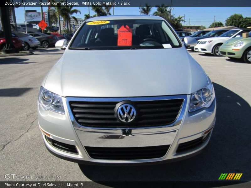 White Gold Metallic / Black 2010 Volkswagen Passat Komfort Sedan