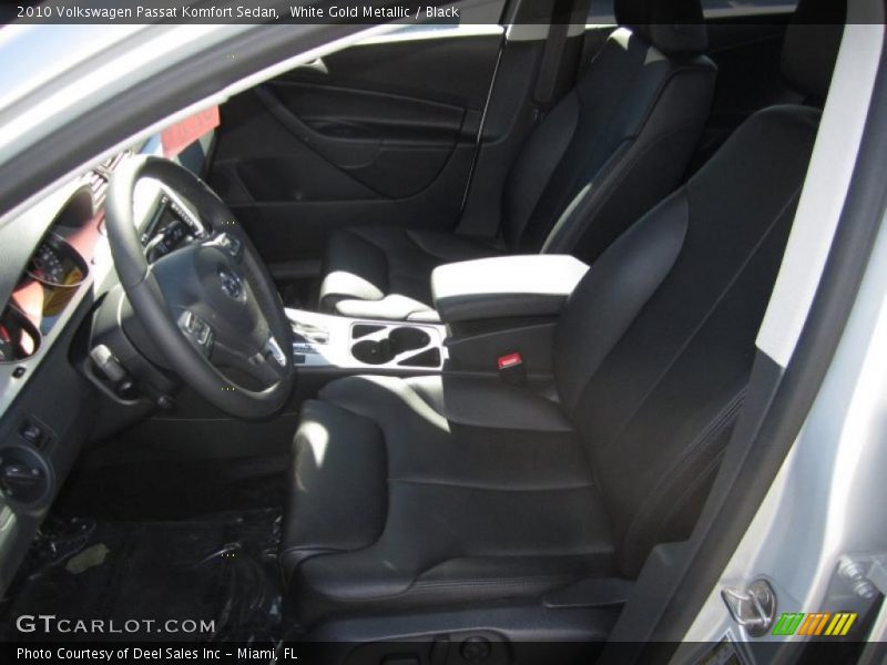 White Gold Metallic / Black 2010 Volkswagen Passat Komfort Sedan