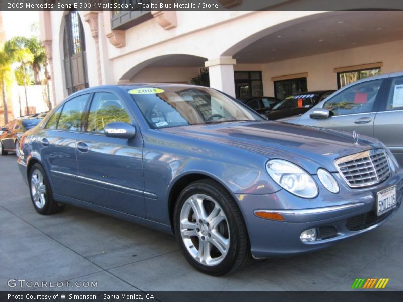 Front 3/4 View of 2005 E 500 4Matic Sedan