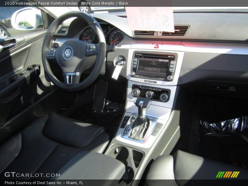 White Gold Metallic / Black 2010 Volkswagen Passat Komfort Sedan