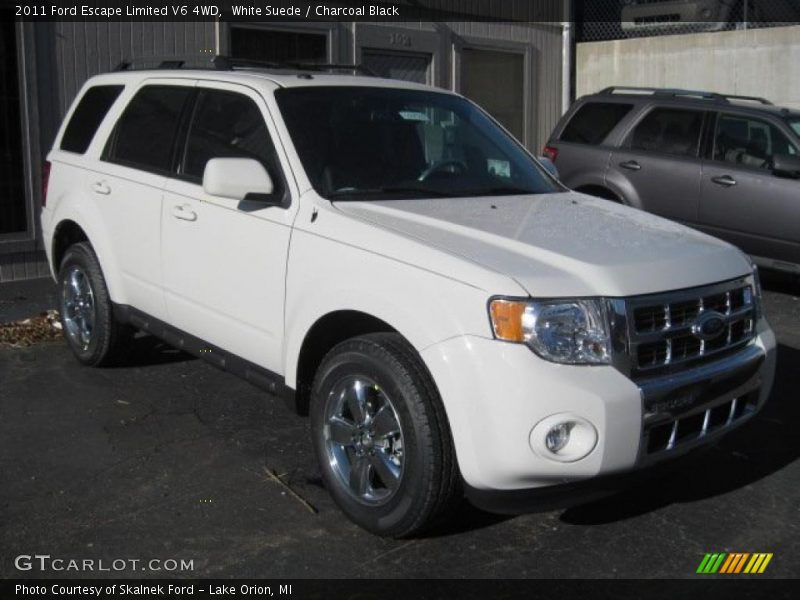White Suede / Charcoal Black 2011 Ford Escape Limited V6 4WD