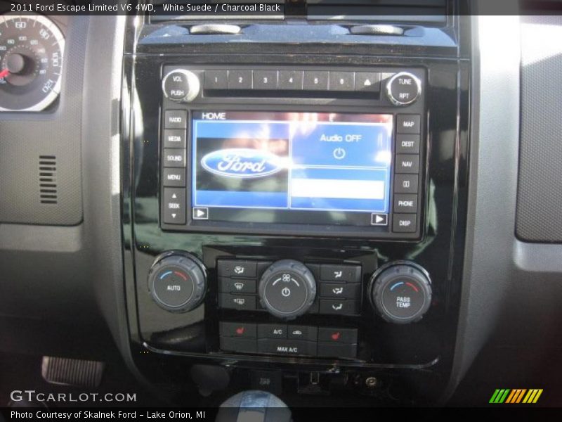 White Suede / Charcoal Black 2011 Ford Escape Limited V6 4WD