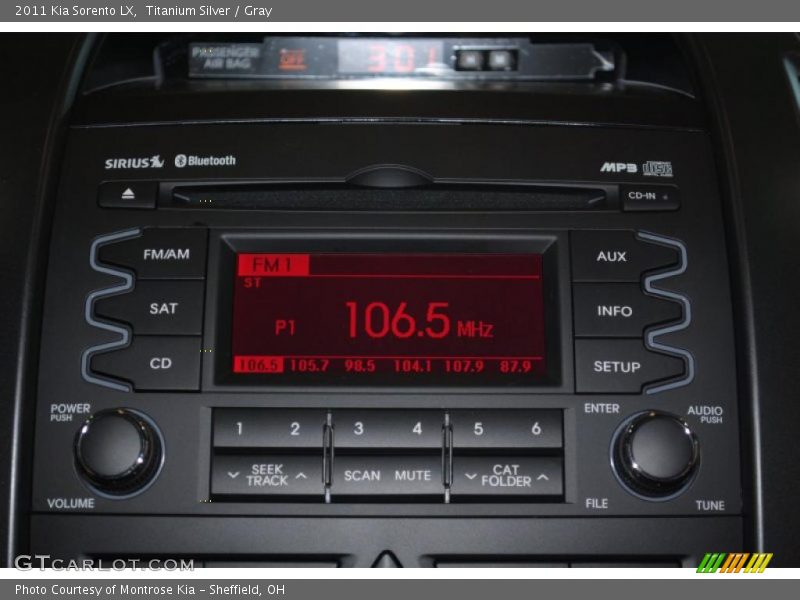 Titanium Silver / Gray 2011 Kia Sorento LX