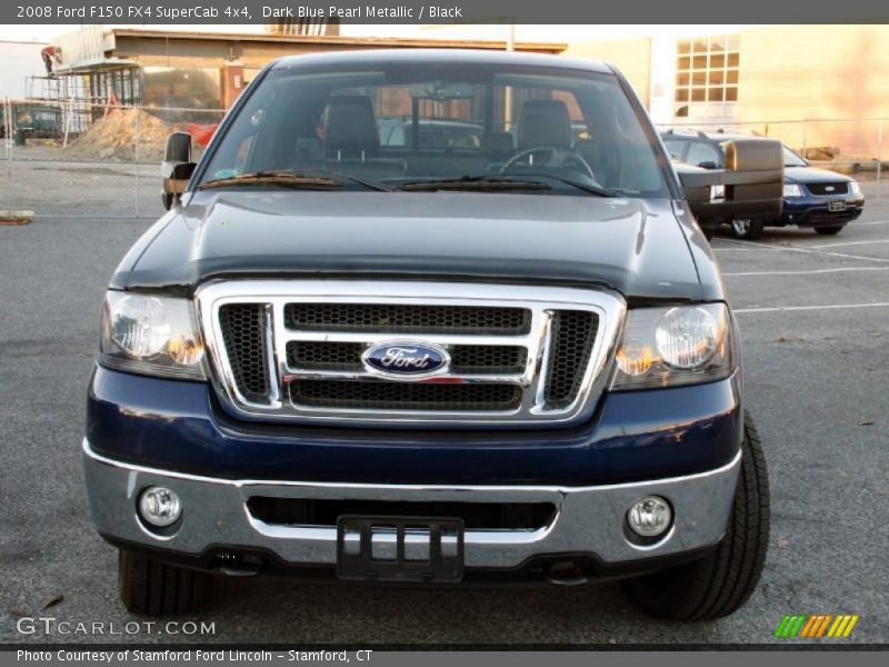 Dark Blue Pearl Metallic / Black 2008 Ford F150 FX4 SuperCab 4x4