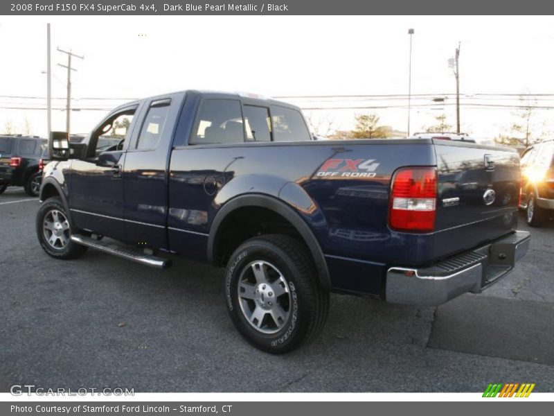 Dark Blue Pearl Metallic / Black 2008 Ford F150 FX4 SuperCab 4x4