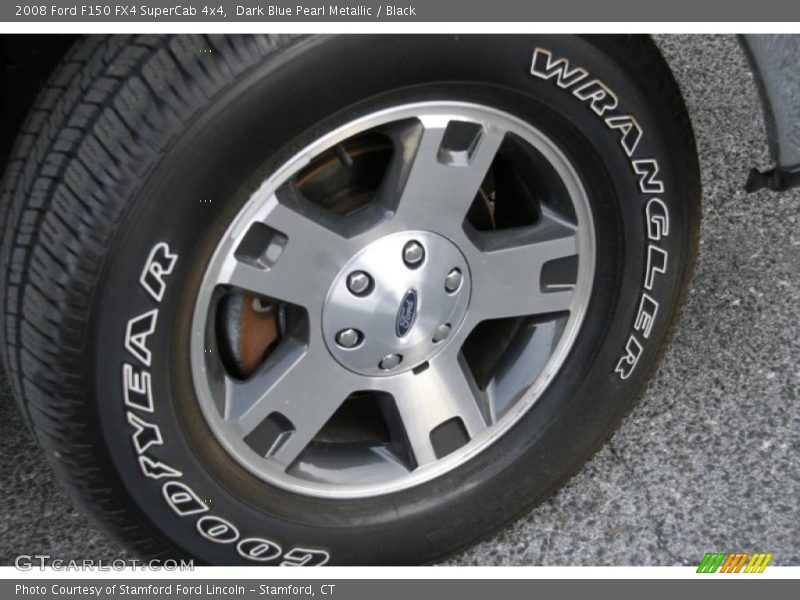 Dark Blue Pearl Metallic / Black 2008 Ford F150 FX4 SuperCab 4x4