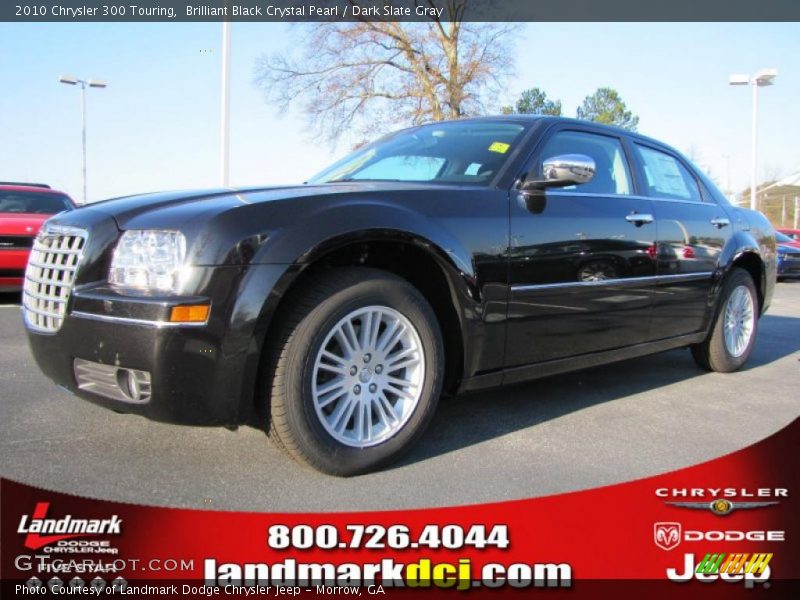 Brilliant Black Crystal Pearl / Dark Slate Gray 2010 Chrysler 300 Touring