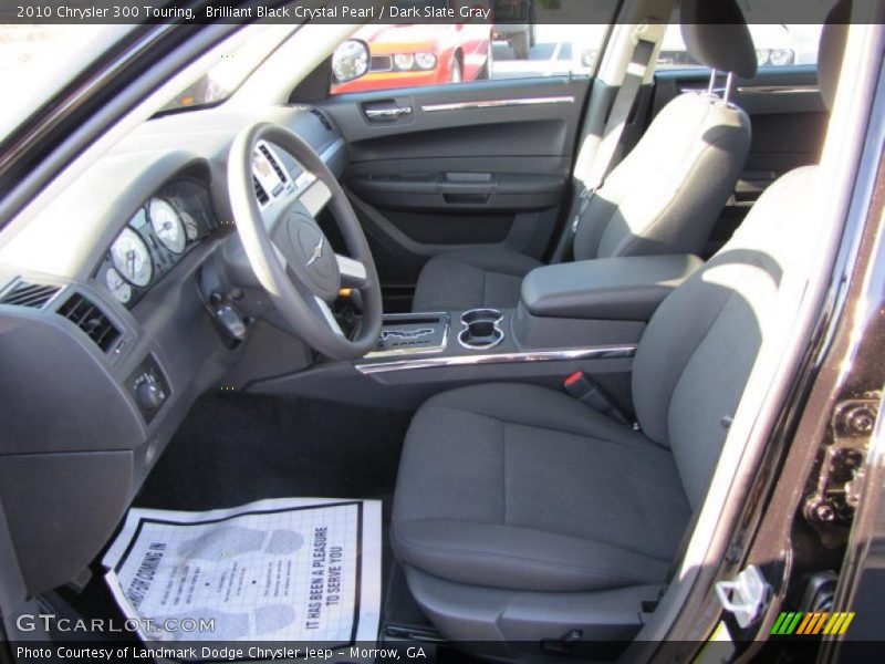 Brilliant Black Crystal Pearl / Dark Slate Gray 2010 Chrysler 300 Touring