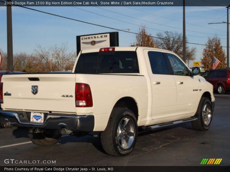 Stone White / Dark Slate/Medium Graystone 2009 Dodge Ram 1500 Big Horn Edition Crew Cab 4x4