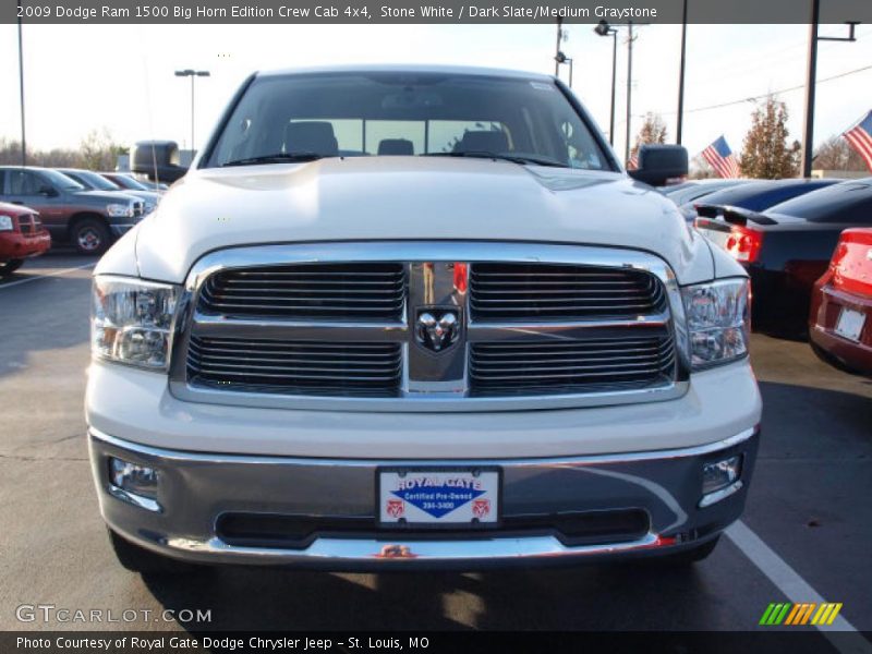 Stone White / Dark Slate/Medium Graystone 2009 Dodge Ram 1500 Big Horn Edition Crew Cab 4x4