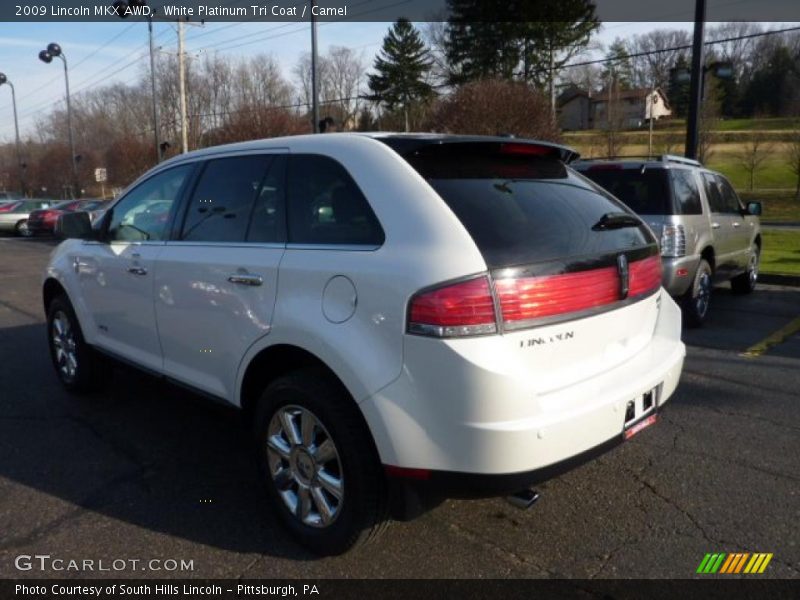White Platinum Tri Coat / Camel 2009 Lincoln MKX AWD