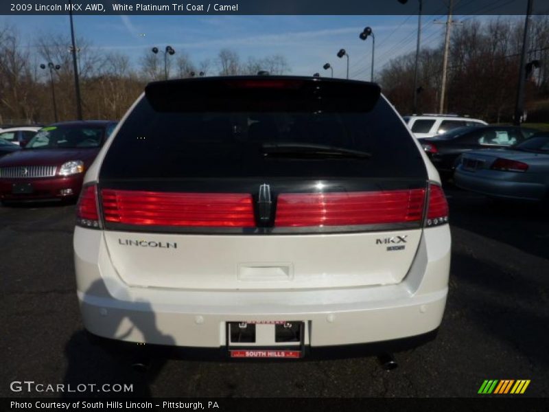 White Platinum Tri Coat / Camel 2009 Lincoln MKX AWD