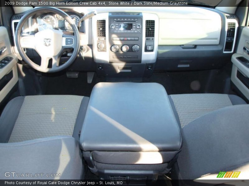 Stone White / Dark Slate/Medium Graystone 2009 Dodge Ram 1500 Big Horn Edition Crew Cab 4x4