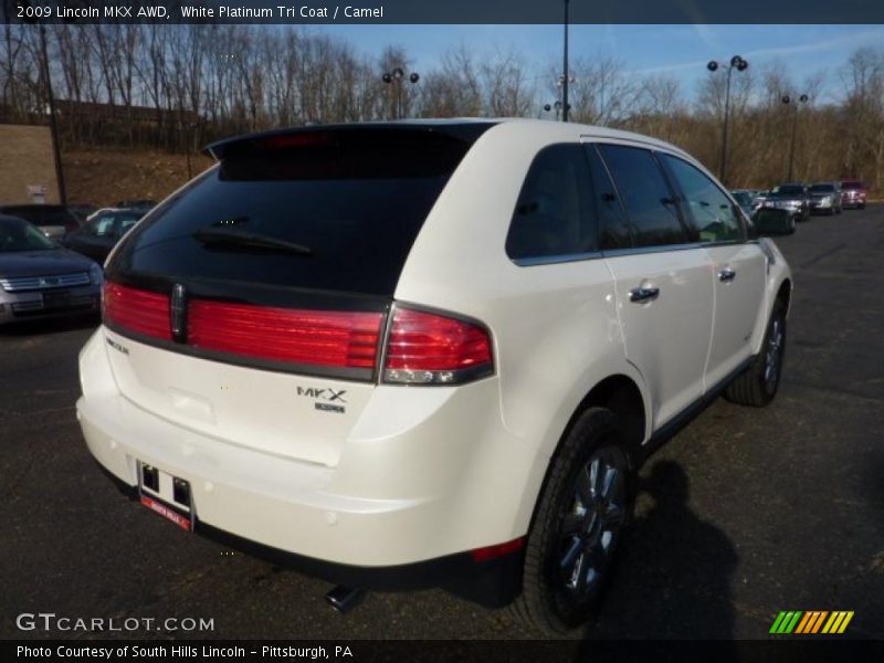 White Platinum Tri Coat / Camel 2009 Lincoln MKX AWD