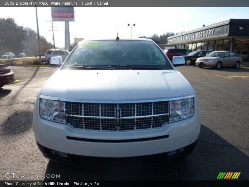 White Platinum Tri Coat / Camel 2009 Lincoln MKX AWD