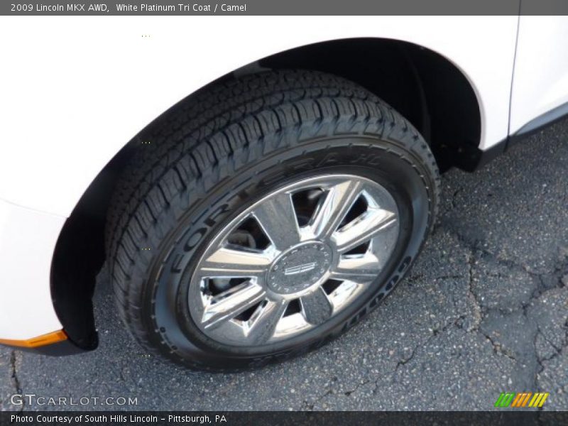 White Platinum Tri Coat / Camel 2009 Lincoln MKX AWD