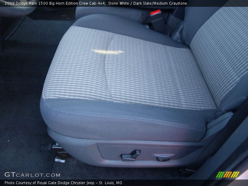 Stone White / Dark Slate/Medium Graystone 2009 Dodge Ram 1500 Big Horn Edition Crew Cab 4x4