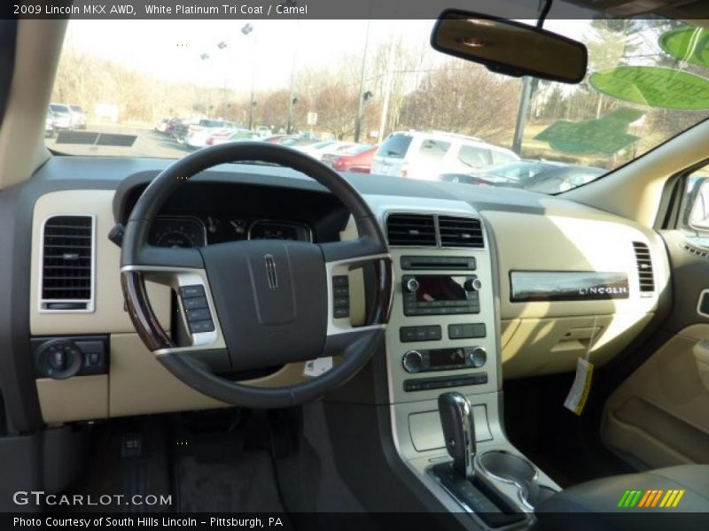 White Platinum Tri Coat / Camel 2009 Lincoln MKX AWD