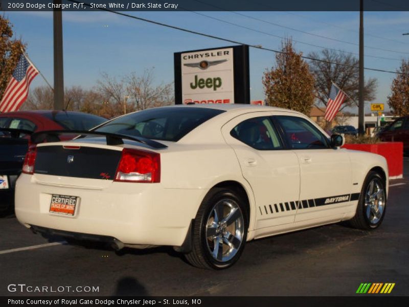 Stone White / Dark Slate Gray 2009 Dodge Charger R/T