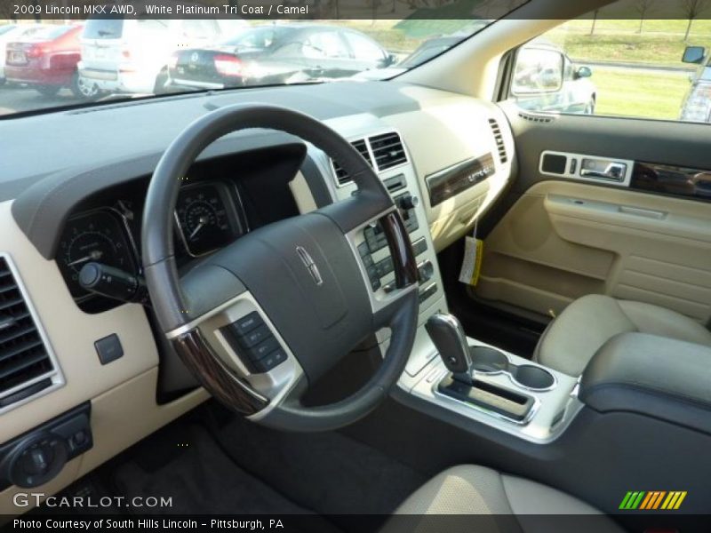 White Platinum Tri Coat / Camel 2009 Lincoln MKX AWD