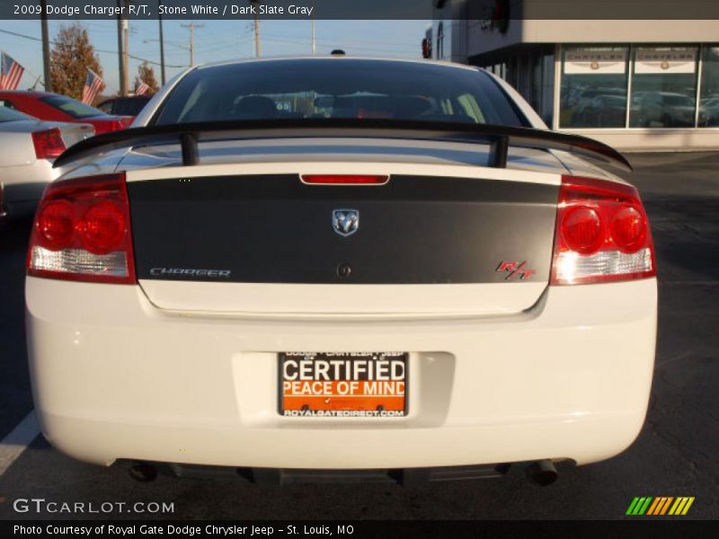 Stone White / Dark Slate Gray 2009 Dodge Charger R/T