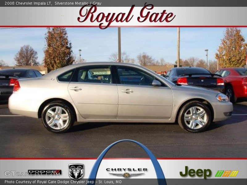 Silverstone Metallic / Gray 2008 Chevrolet Impala LT