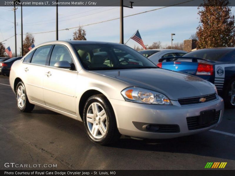 Silverstone Metallic / Gray 2008 Chevrolet Impala LT