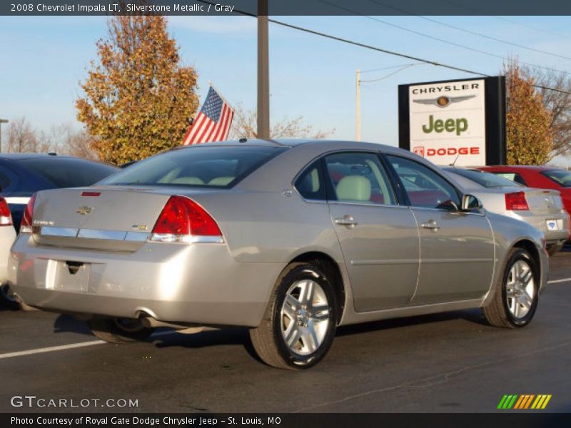 Silverstone Metallic / Gray 2008 Chevrolet Impala LT