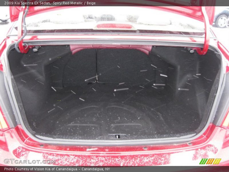 Spicy Red Metallic / Beige 2009 Kia Spectra EX Sedan