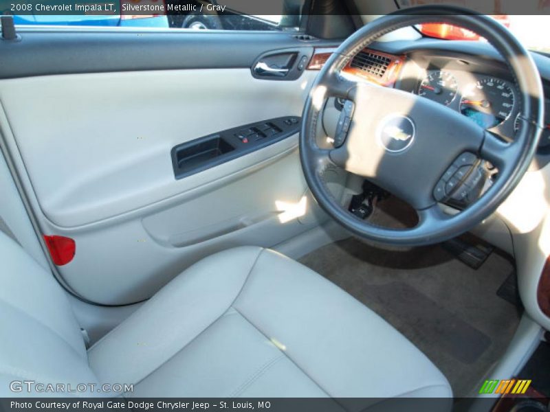 Silverstone Metallic / Gray 2008 Chevrolet Impala LT