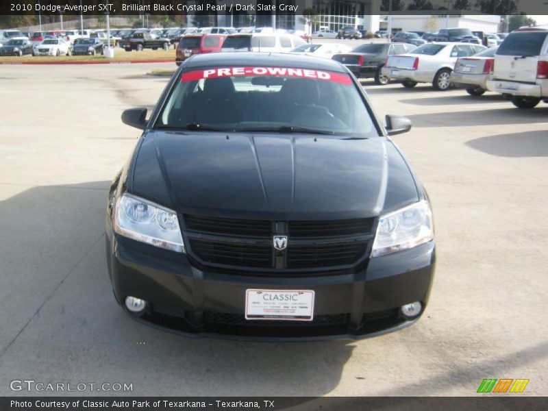 Brilliant Black Crystal Pearl / Dark Slate Gray 2010 Dodge Avenger SXT