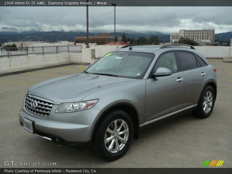 Diamond Graphite Metallic / Wheat 2008 Infiniti FX 35 AWD