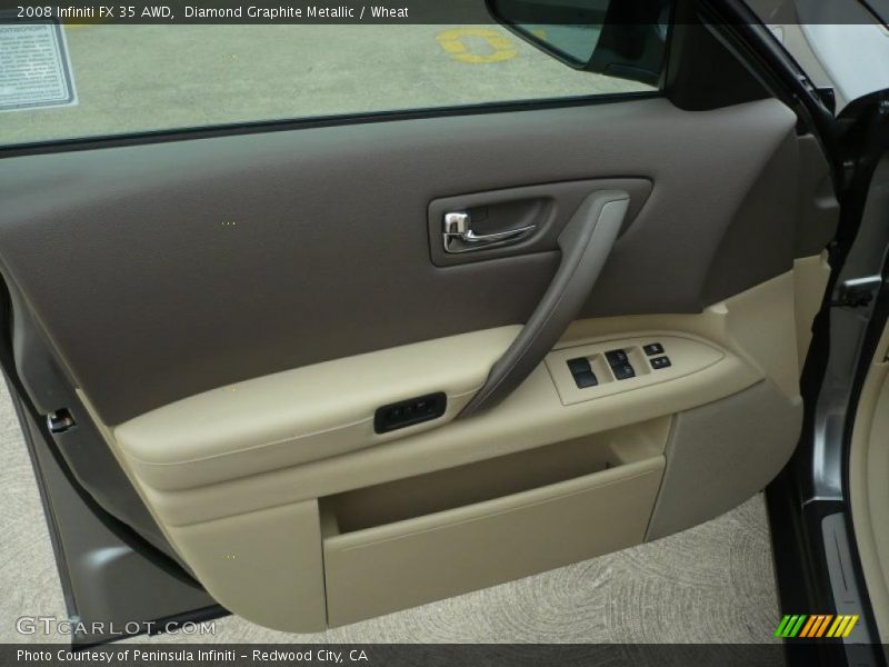 Diamond Graphite Metallic / Wheat 2008 Infiniti FX 35 AWD