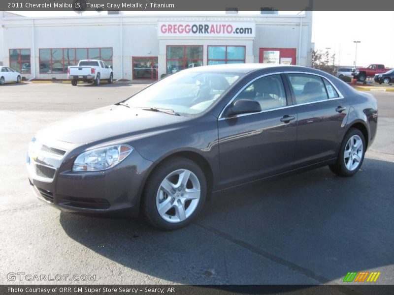 Taupe Gray Metallic / Titanium 2011 Chevrolet Malibu LS