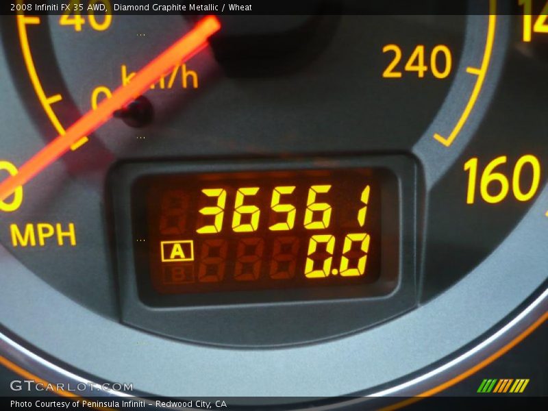 Diamond Graphite Metallic / Wheat 2008 Infiniti FX 35 AWD