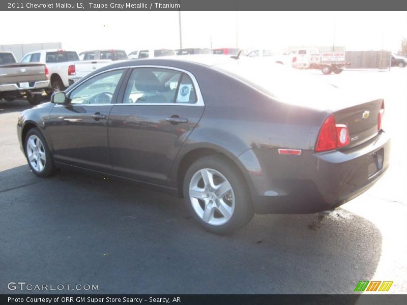 Taupe Gray Metallic / Titanium 2011 Chevrolet Malibu LS
