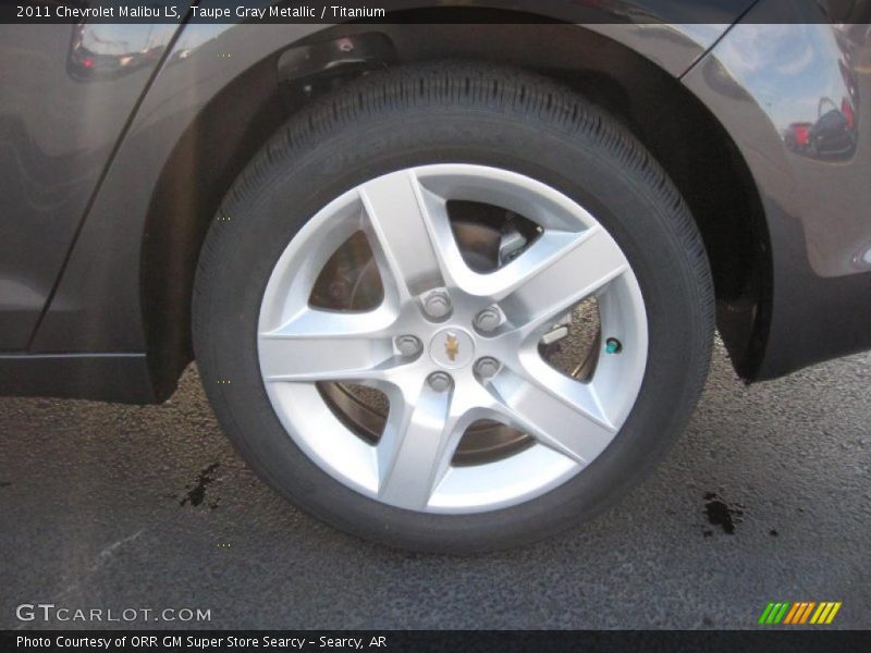 Taupe Gray Metallic / Titanium 2011 Chevrolet Malibu LS