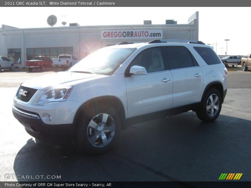White Diamond Tintcoat / Cashmere 2011 GMC Acadia SLT
