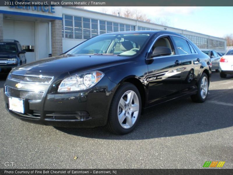 Black Granite Metallic / Titanium 2011 Chevrolet Malibu LS