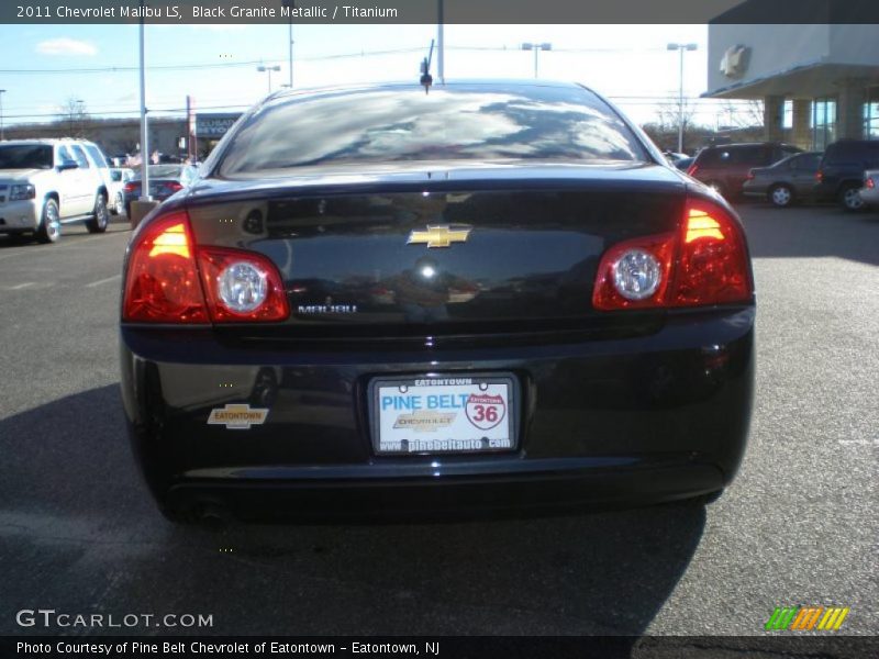 Black Granite Metallic / Titanium 2011 Chevrolet Malibu LS
