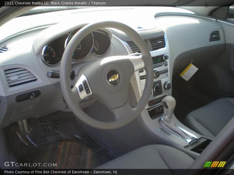 Black Granite Metallic / Titanium 2011 Chevrolet Malibu LS
