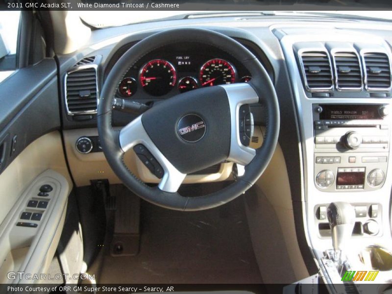 White Diamond Tintcoat / Cashmere 2011 GMC Acadia SLT