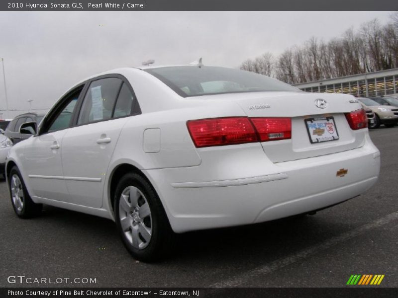 Pearl White / Camel 2010 Hyundai Sonata GLS