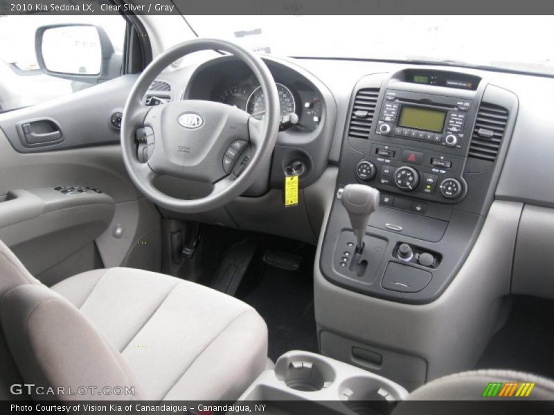 Clear Silver / Gray 2010 Kia Sedona LX
