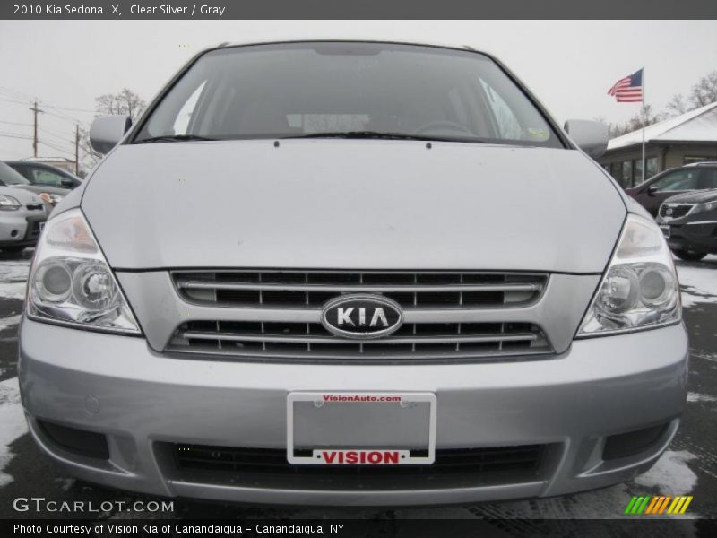 Clear Silver / Gray 2010 Kia Sedona LX